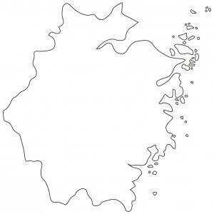 中国空白地图的底图